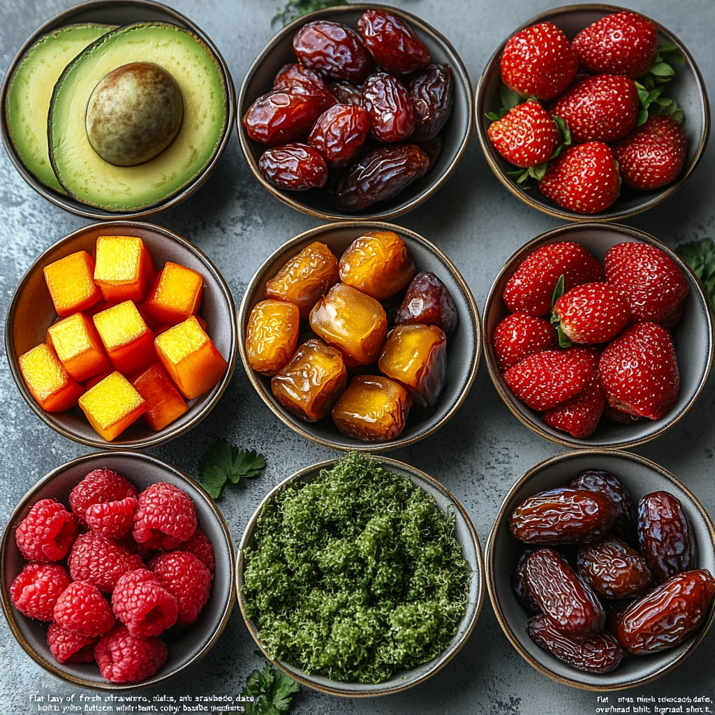 nizar002._Flat_lay_of_fresh_strawberries_ripe_avocado_dates_and_95877e9f-a2e7-498b-b2a8-220193042ea5